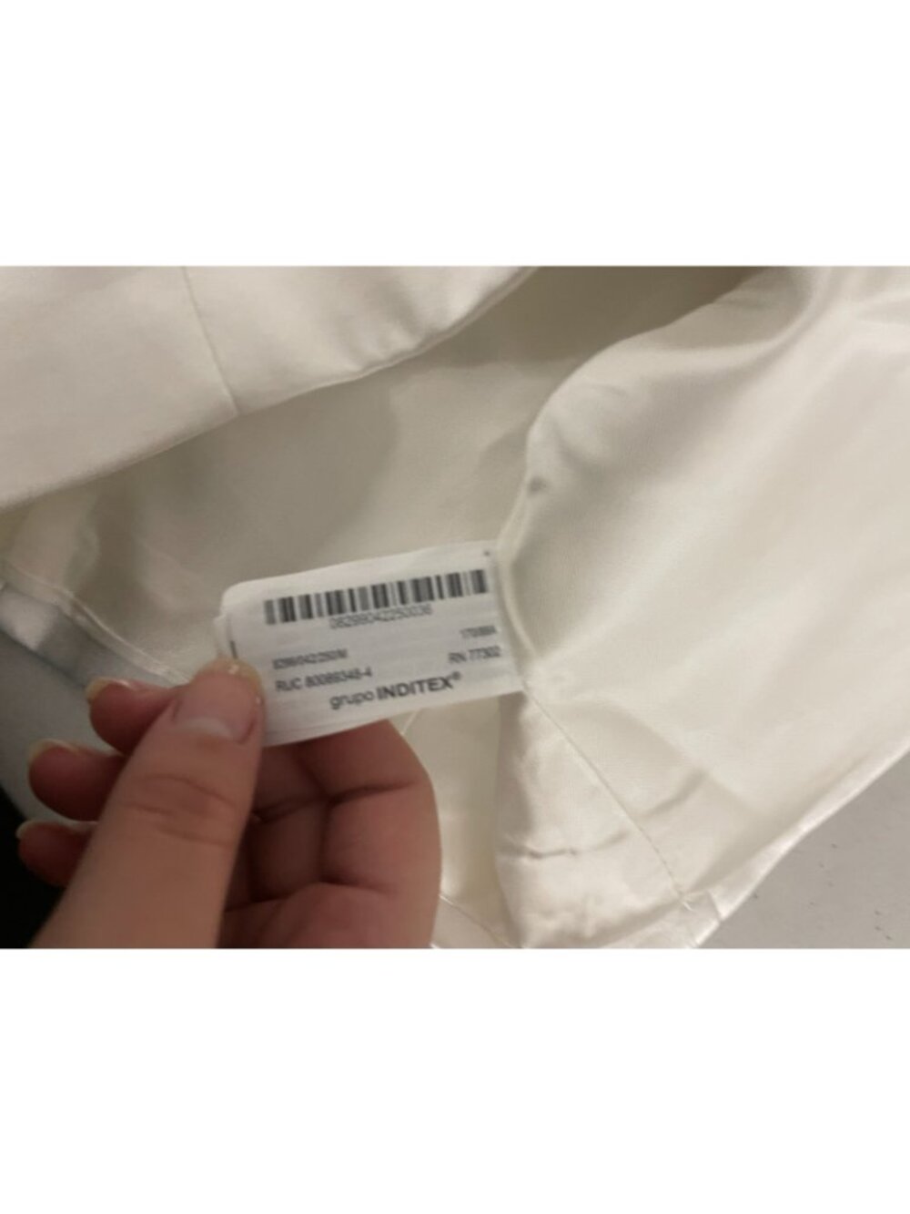Zara Womens Crop Vest Medium White Satin Tailored Waistcoat 8299/042 NWT - Picture 8 of 14